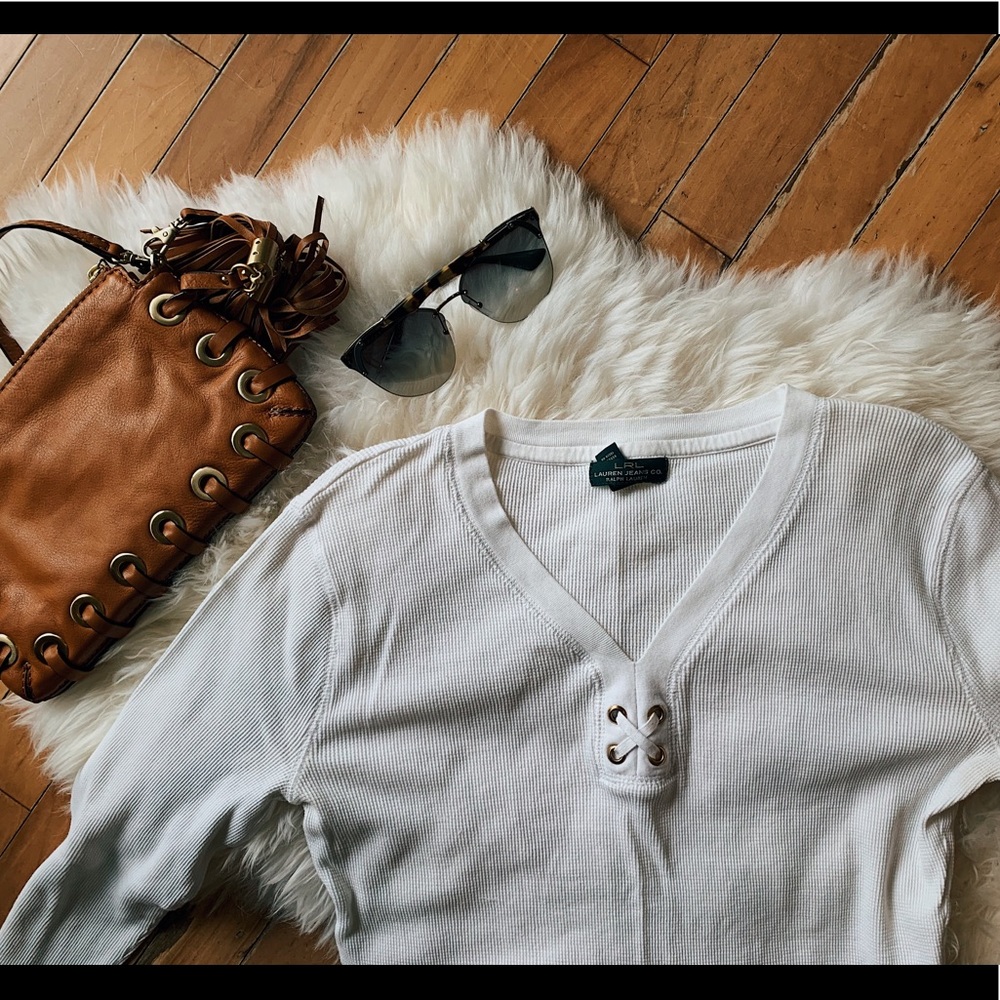 ralph lauren 3/4 sleeve shirt